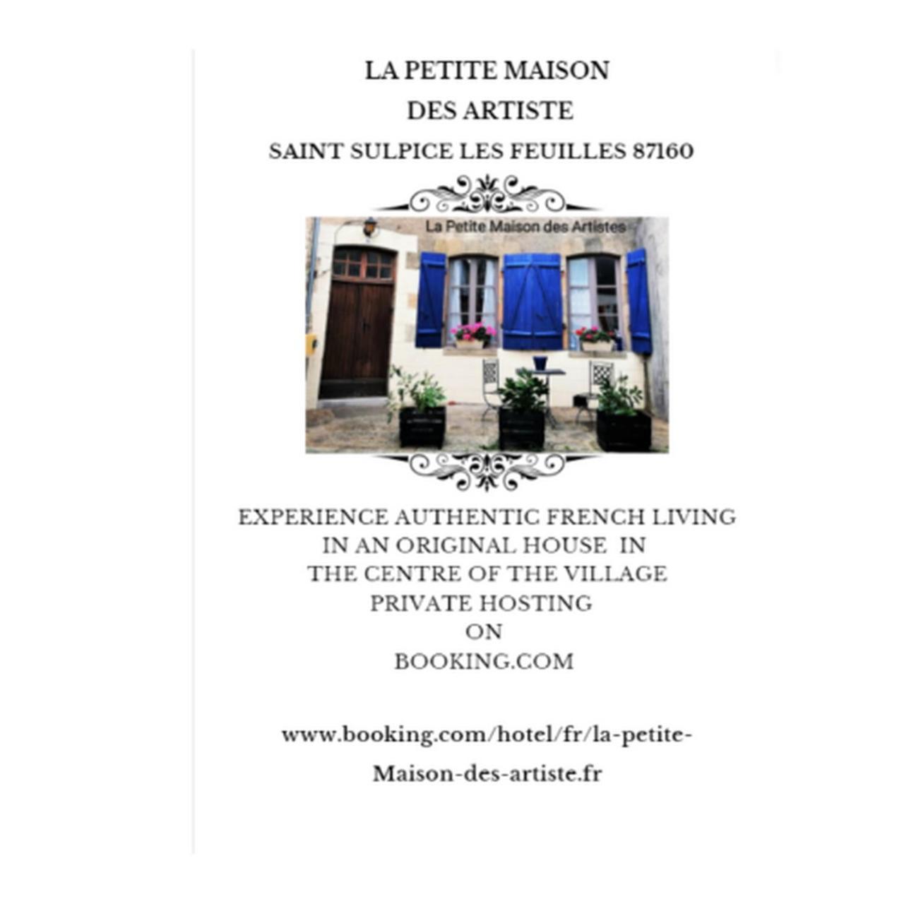 Villa La Petite Maison Des Artiste Saint-Sulpice-les-Feuilles Exterior foto